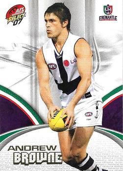2007 Select AFL Supreme #65 Andrew Browne Front